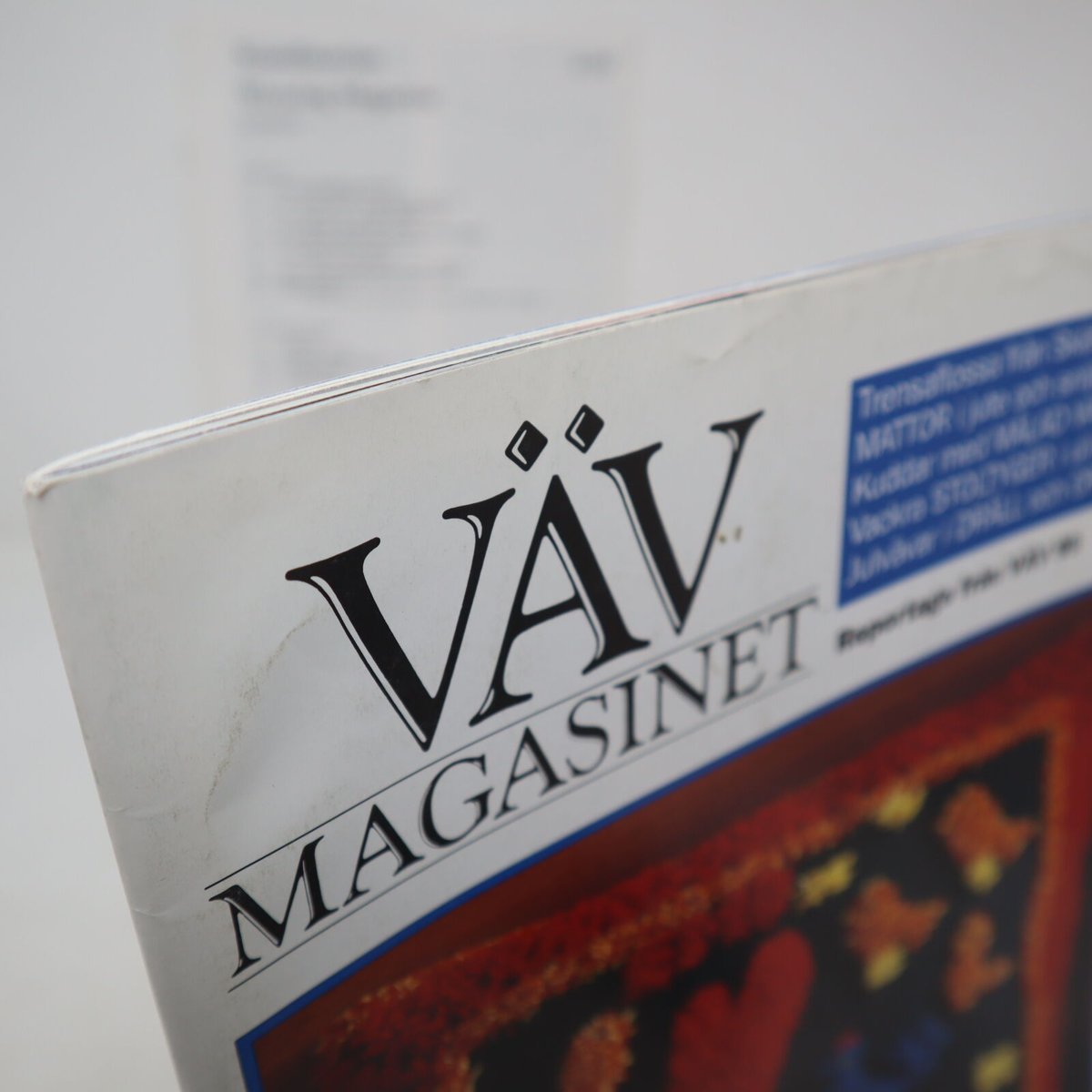 古本】B2_266 Vav Magasinet VÄVMAGASINET NR4 1999