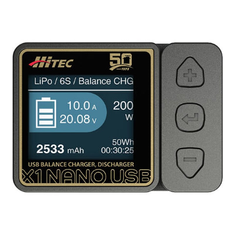 HiTEC X1 NANO USB 50th anniv. USBバランス充・放電器［ X1