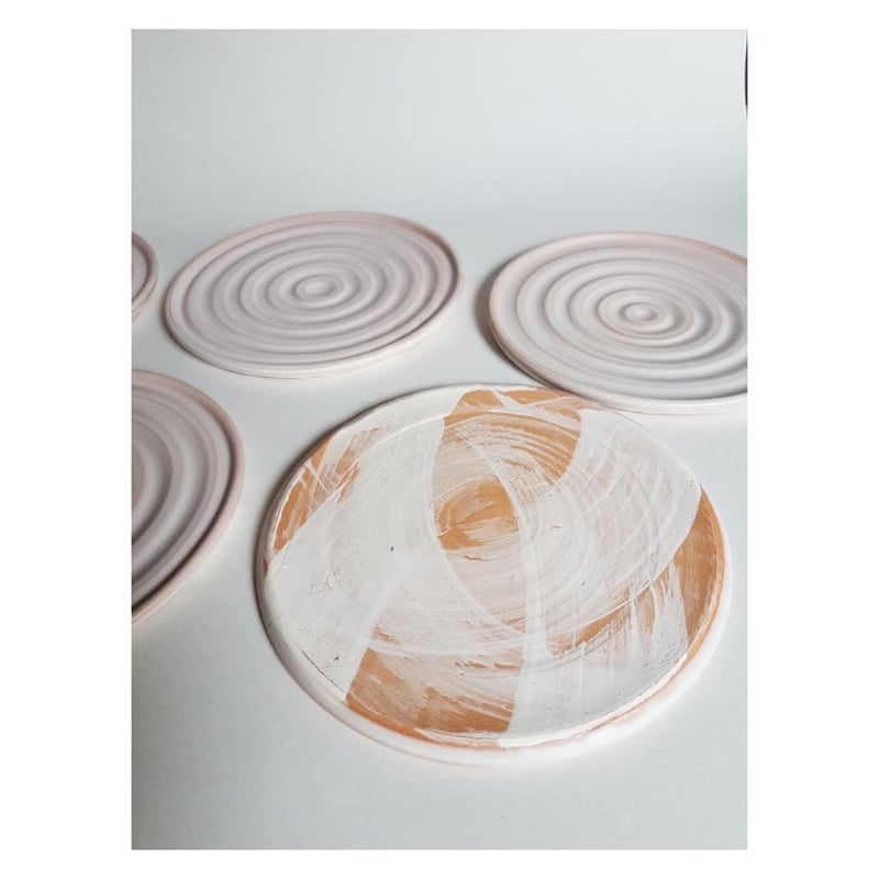 AKO STUDIO Ripple - Plate お皿 陶芸 陶器 ハンドメイド 一点物 M