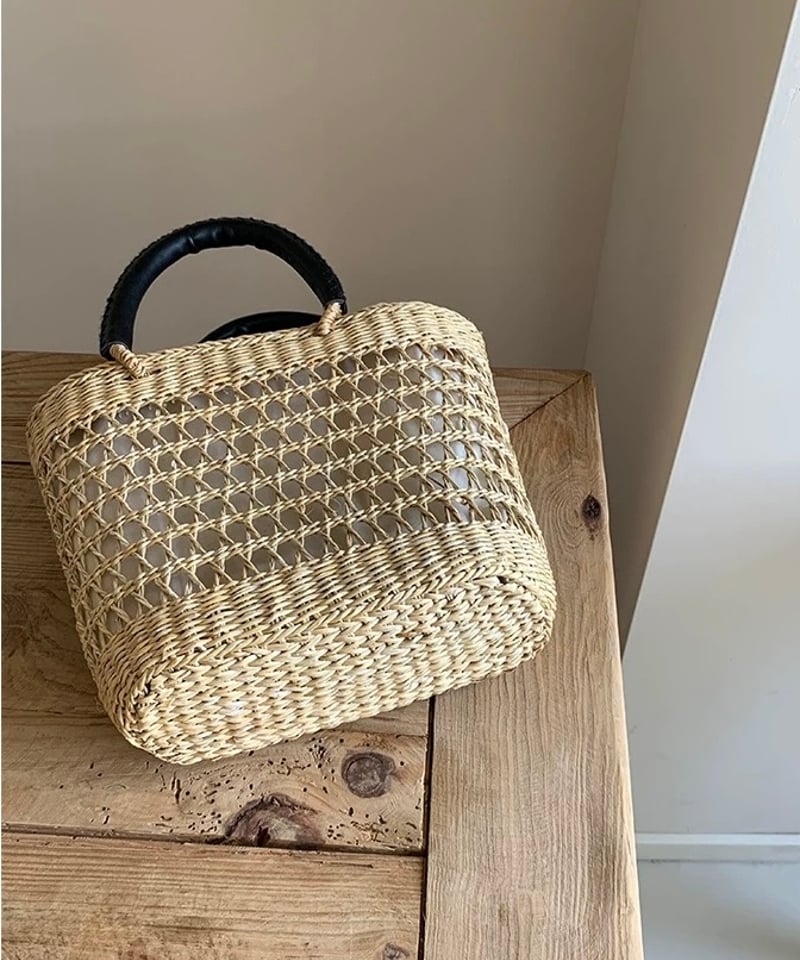 予約販売】レザーハンドルかごバッグ | KISHIKA