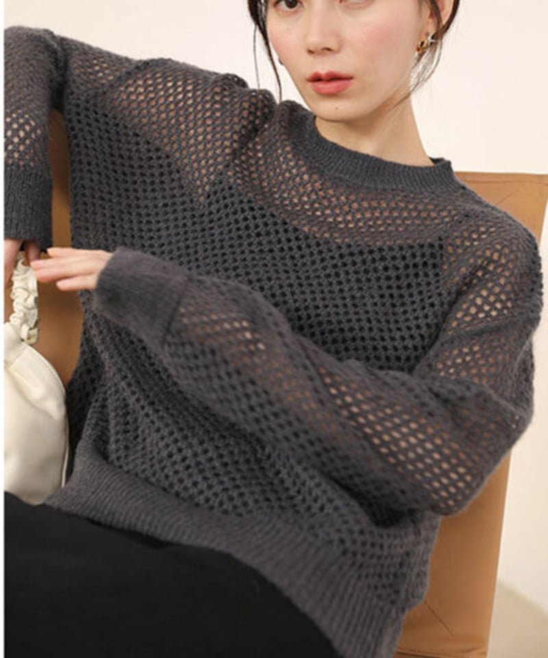 BLCK FRIDAY SALE【即納】メッシュモヘアニット | KISHIKA