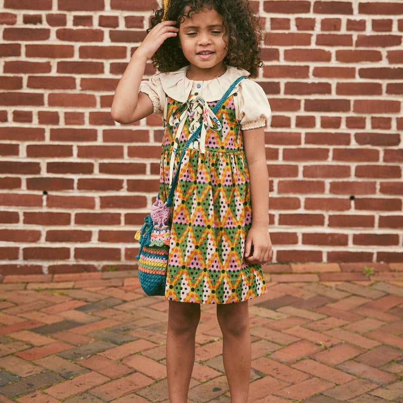 Misha&Puff】 Agatha Dress/ Hazy Lilac Harleqqui