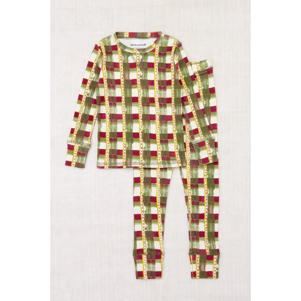 Misha&Puff】Pajama Set - MNPP1162-340 Leaf Wate