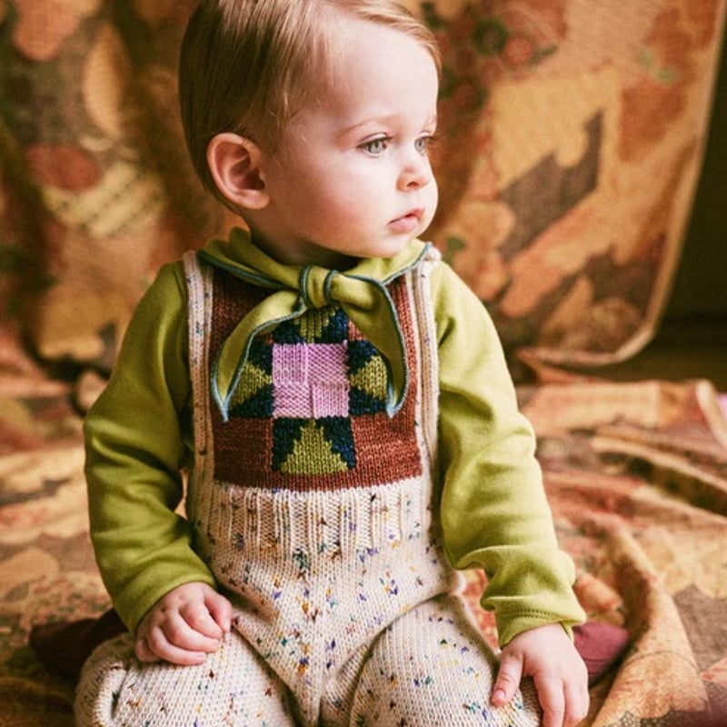 MARLMARL ベビー ロンパースsoil・帽子oat セット MARLMARL ベビー