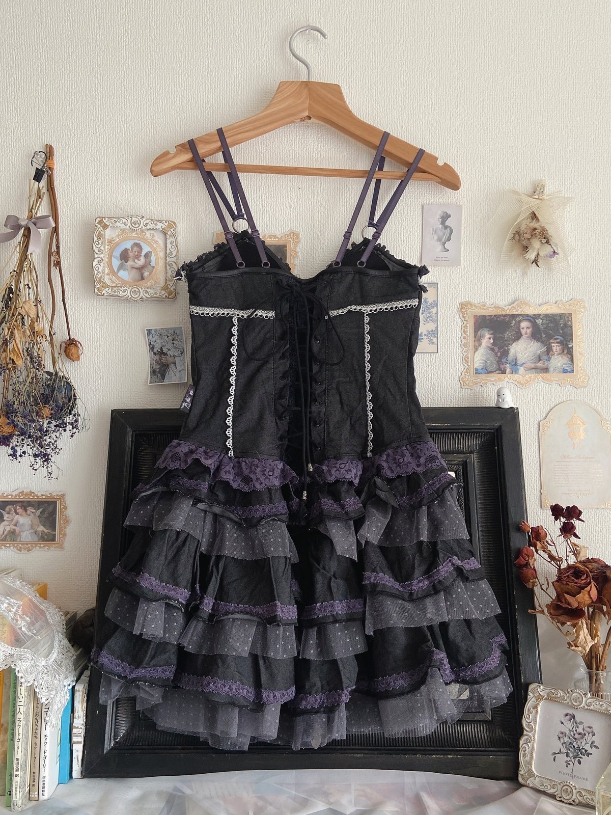 OZZ ANGELO 薔薇刺繍ジャンパースカート | anonymous