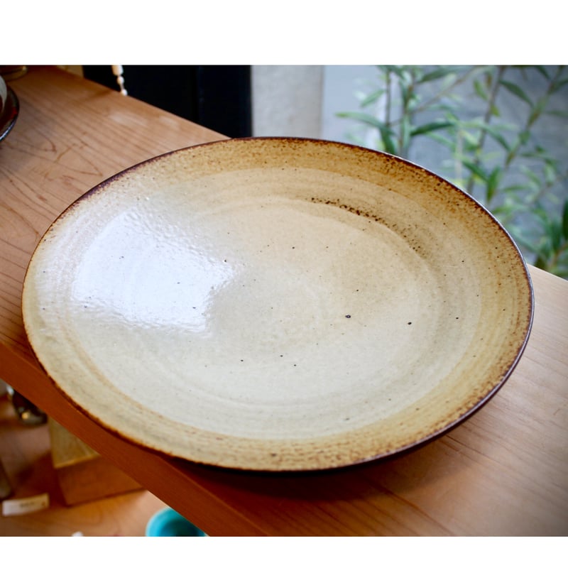 沖縄 大嶺實清さん 泥釉 お皿 大嶺工房 やちむん≪送料無料≫ #4