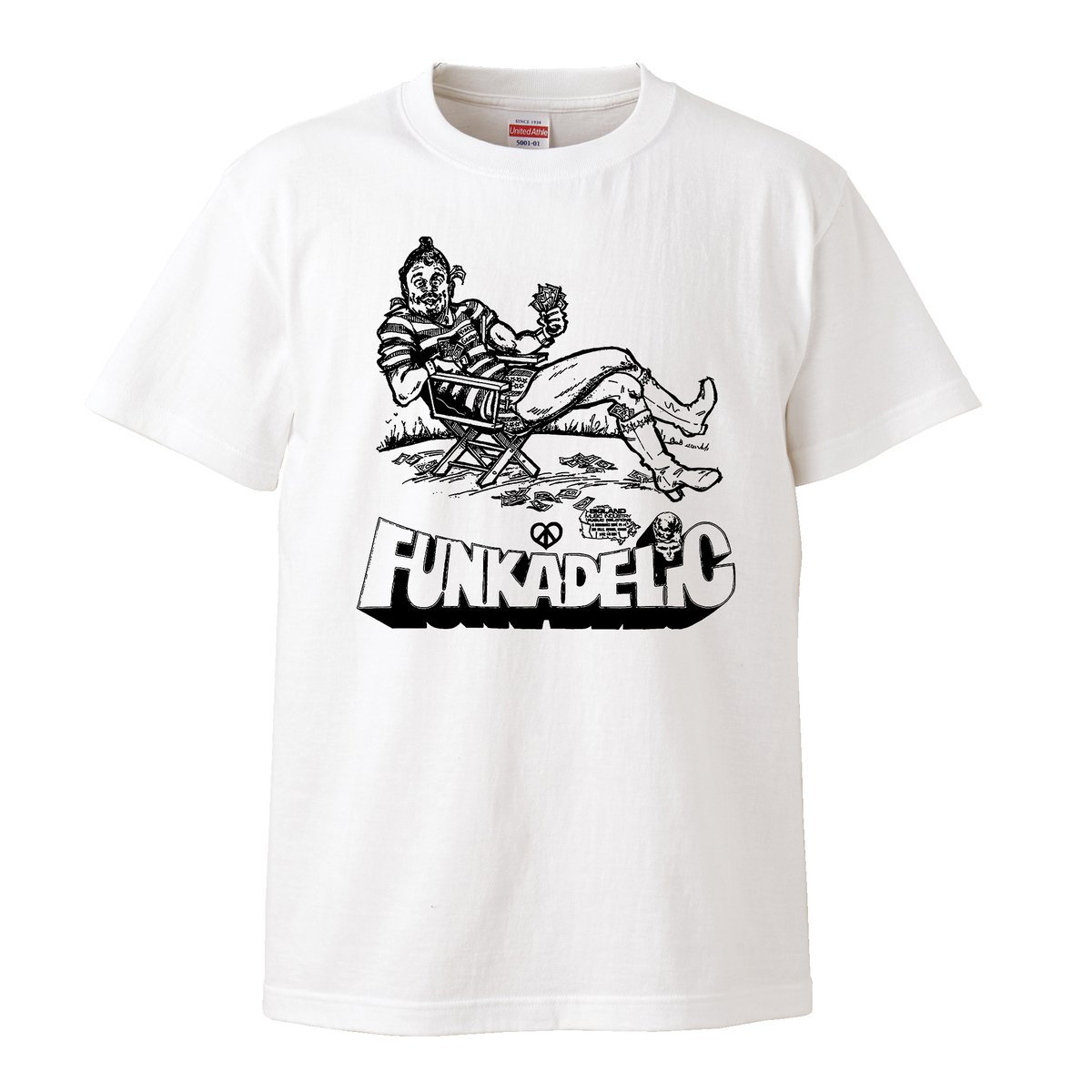 Funkadelic/ファンカデリック】5.6オンス Tシャツ/WH/ST- 787 |