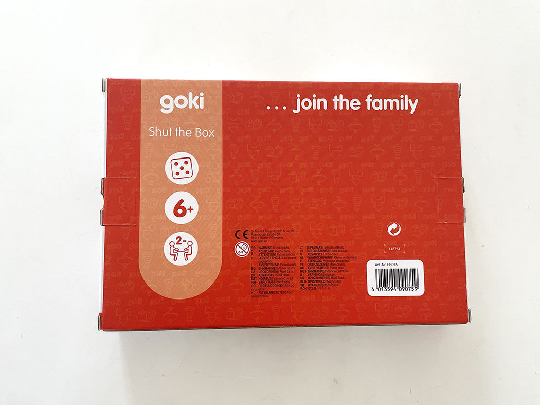 6才位-大人〉シャット ザ ボックス | TOYS&GIFT MOMO