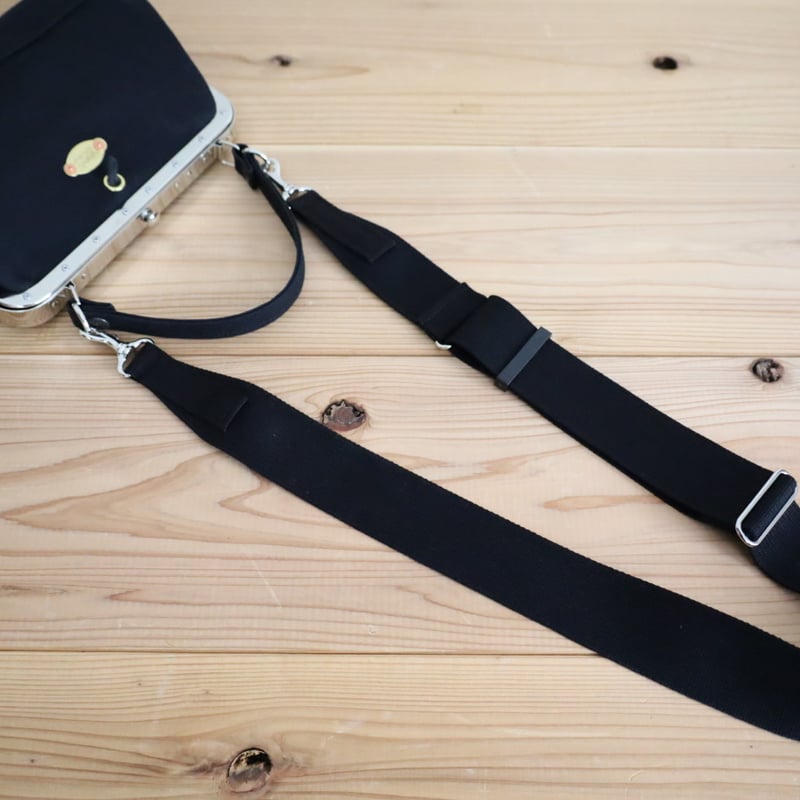 FRAME-STD/ 岡山倉敷9号パラフィンキャンバスショルダー / ブラック