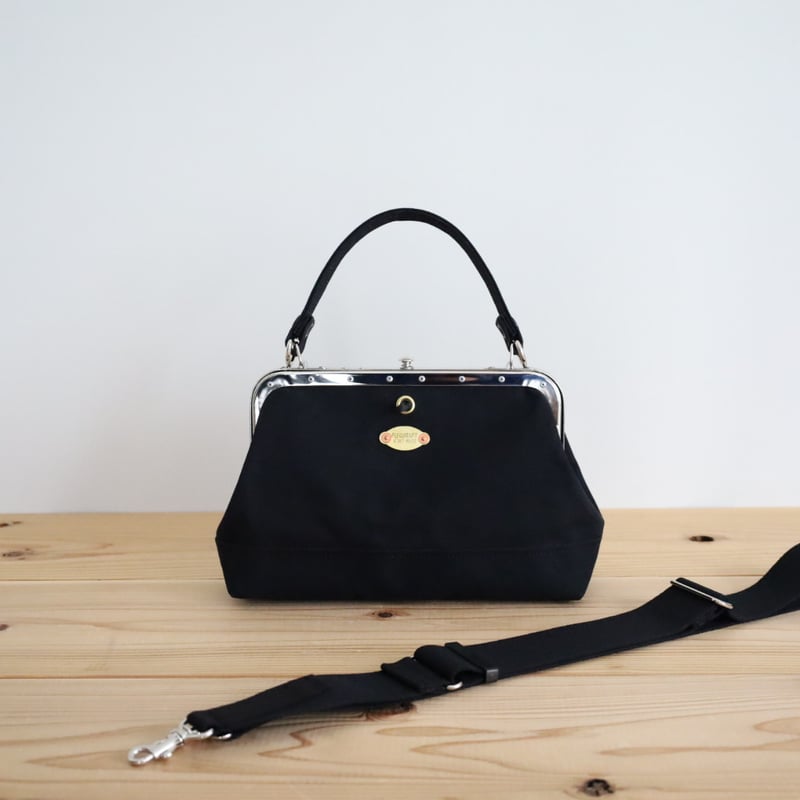 FRAME-STD/ 岡山倉敷9号パラフィンキャンバスショルダー / ブラック