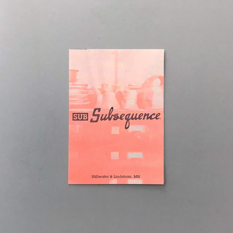 Subsequence Magazine vol.2』 | OWL