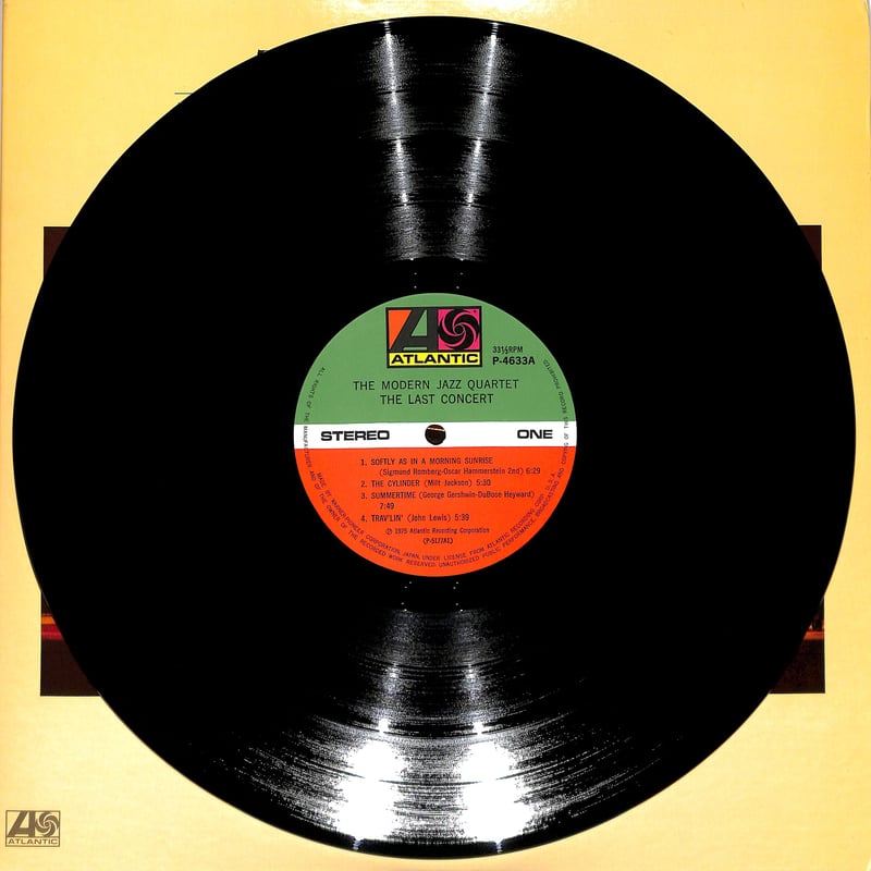 モダン・ジャズ・カルテット / ラスト・コンサート（LPレコード
