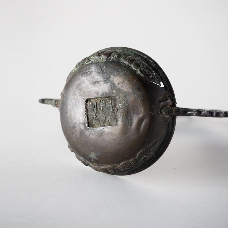 no613 銅の燭台 | 古道具店 呱々