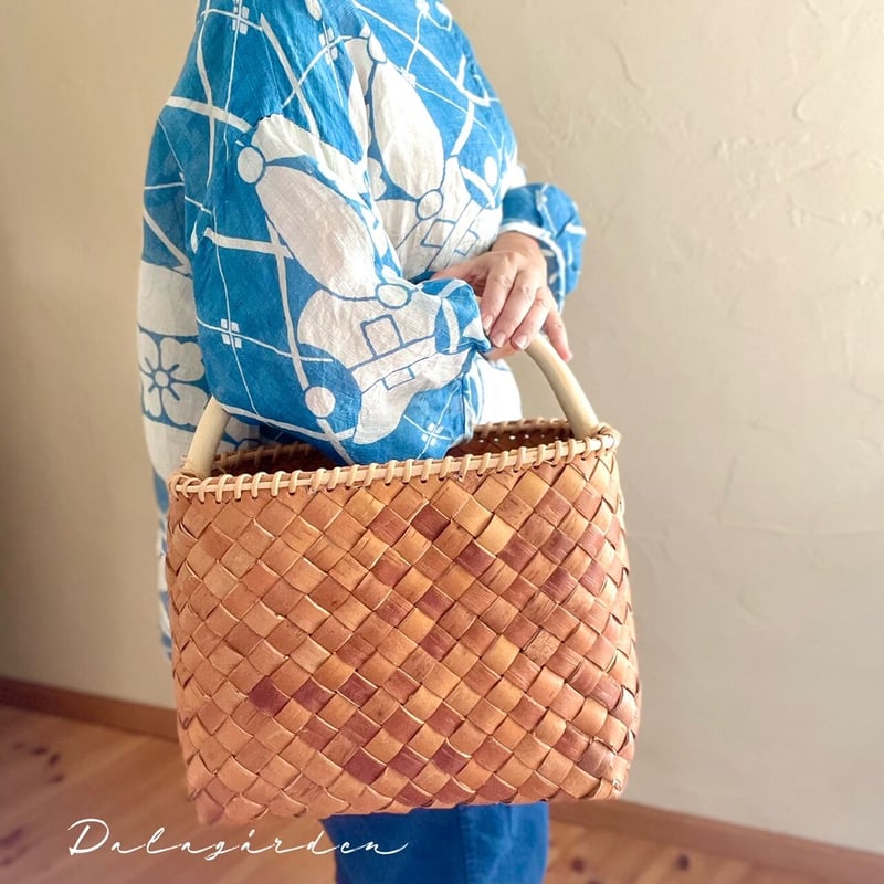 RU-13 白樺ハンドルつき かごバッグ | ダーラナガーデン