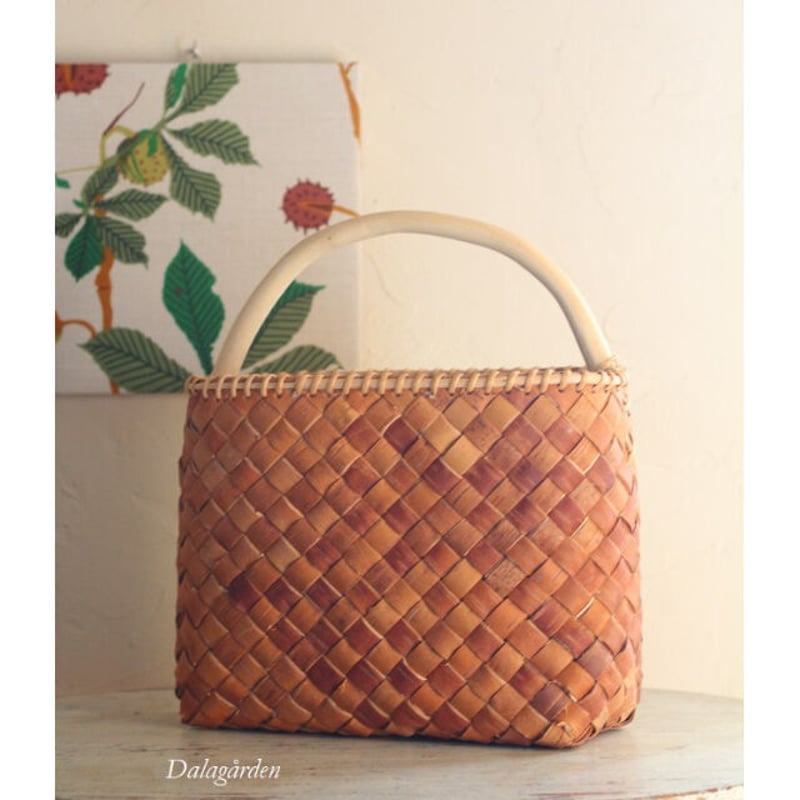 RU-13 白樺ハンドルつき かごバッグ | ダーラナガーデン