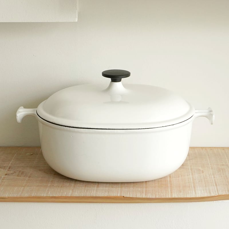 ビンテージ・ル・クルーゼ / ホワイト 25cm(オーバル) | 黄魚