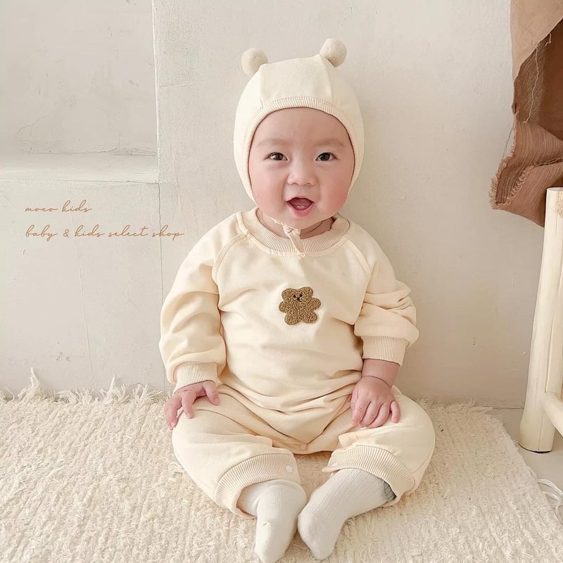 ロンパース・カバーオール mabli awena romper. bonnet ロンパース