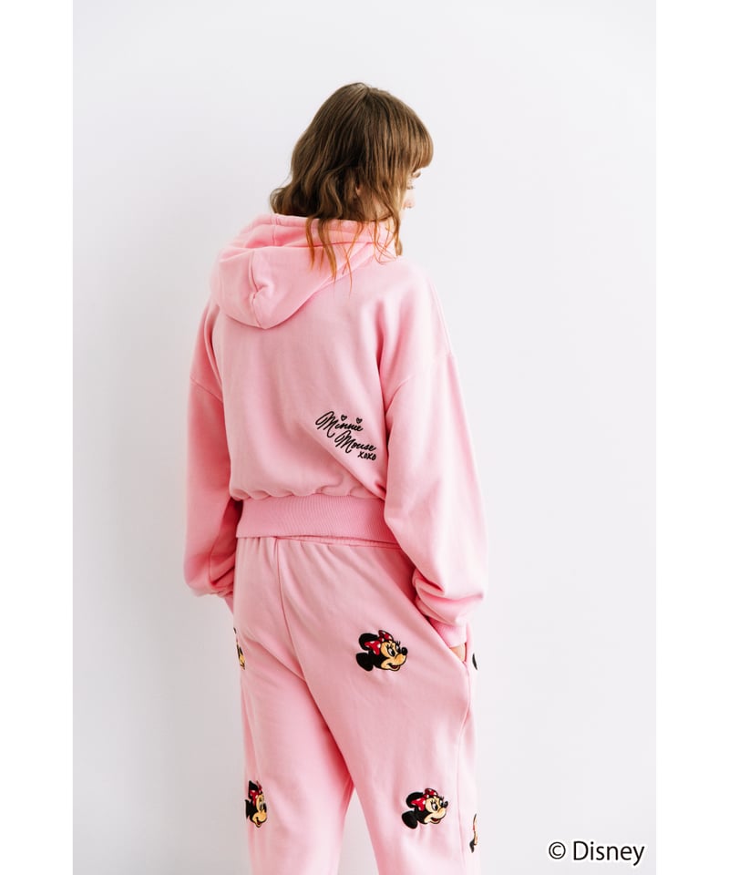 Disney / EMBROIDERY ZIP HOODIE(ミニー)【WCJ-TD-044L