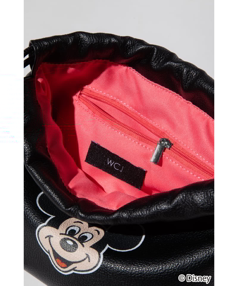 Disney / DRAWSTRING BAG(ミッキー)【WCJ-QU-115BLK01】