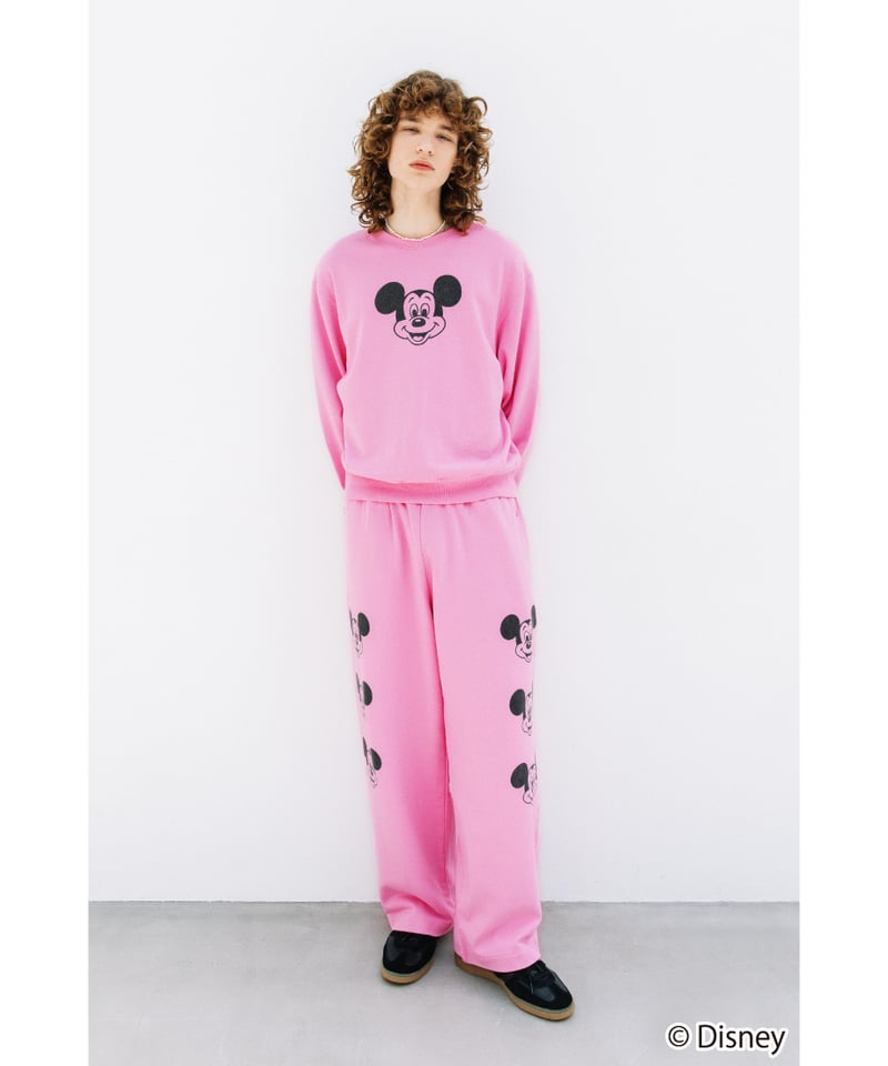 Disney / SWEAT PANTS(ミッキー)【WCJ-NA-050PNK01】 | W