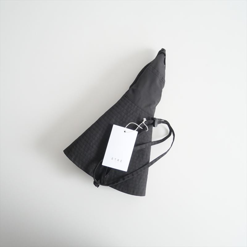 etre tokyo ウォーターリペレントワイドブリムハット BLACKエトレ