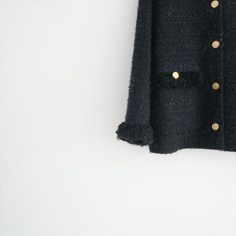 2023 / UNITED ARROWS / ファンシーツイード ノーカラー ジャケット /