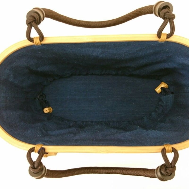 バッグ」駿河竹千筋細工 茶 | minori-frontier