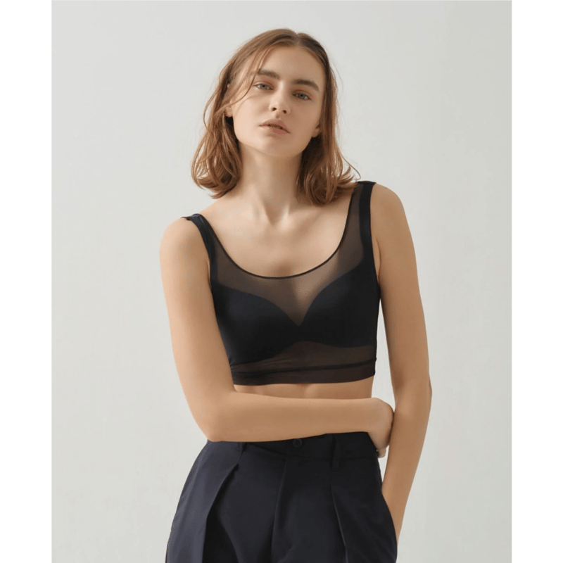 NICENICE MOMENT ナイスナイスモーメント “MESH BRA TANK” メッシ