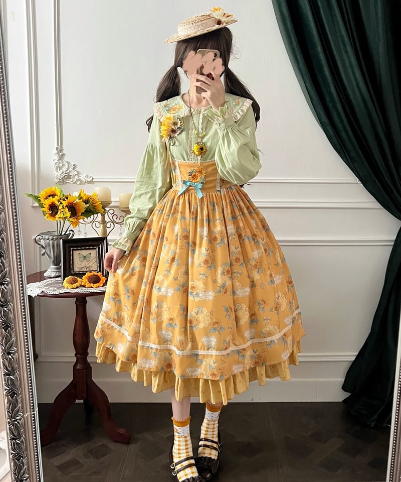 Miss Point 向日葵の庭園 ロリィタドレス コルセットJSK、ブラウス