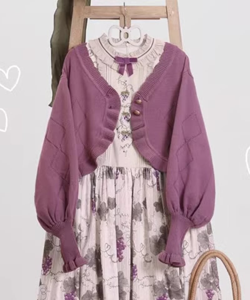 MIST スイートクッキー ロリィタ ショートカーディガン オーバーサイズ