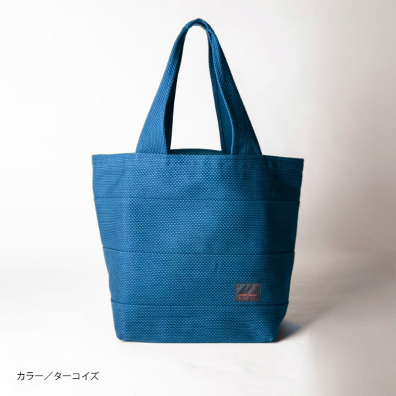 sasicco トート40 ターコイズ | 三河木綿 刺子織 | タネイ | 柔道着の