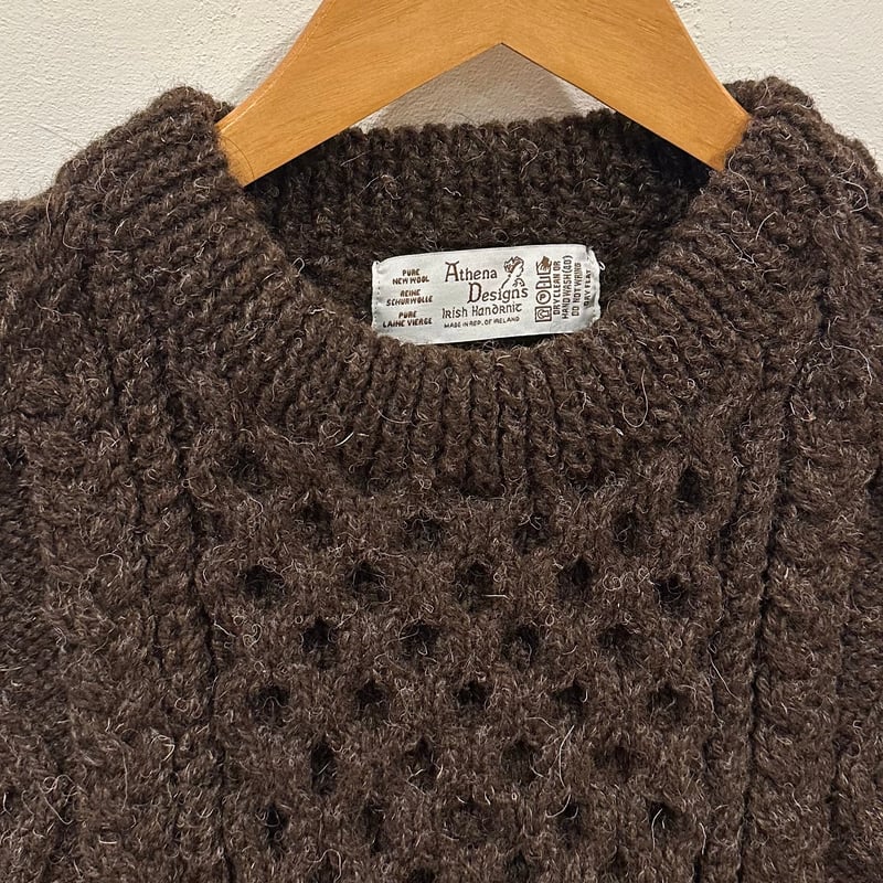 アテナデザイン アランニット #ブラウン サイズ36 | Bon Vieux