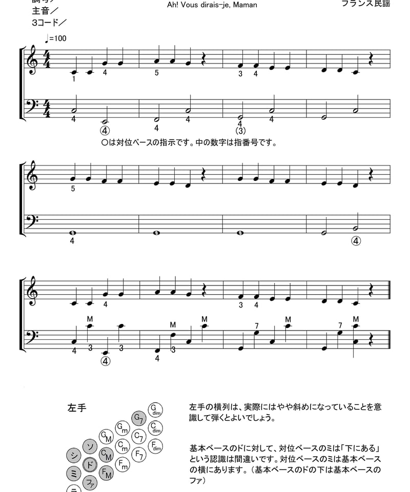 アコーディオン教則 ボタン式2巻（解説動画付き） | アコーディオン