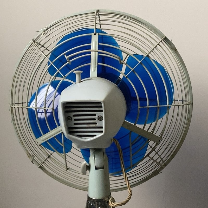 Toshiba 東芝 東京芝浦電気 ヴィンテージ扇風機 ランプ付き 一体型