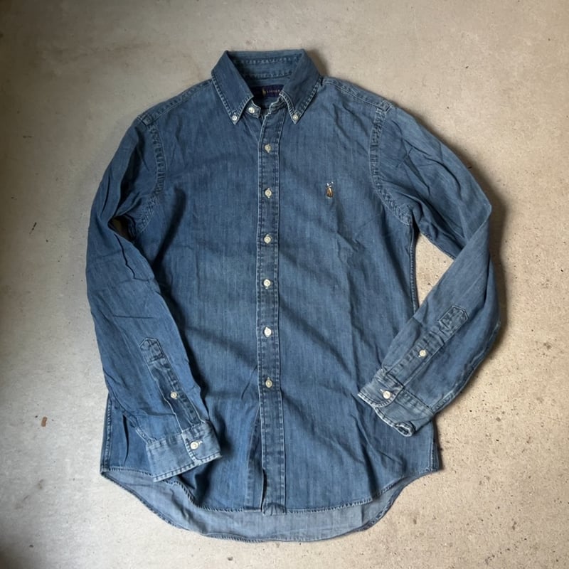 RALPH LAUREN ラルフローレン デニムシャツ シャンブレーシャツ ボタン