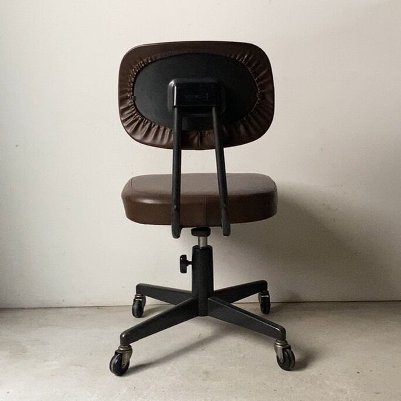 オールド コクヨ 焦茶の事務椅子 ヴィンテージオフィスチェア