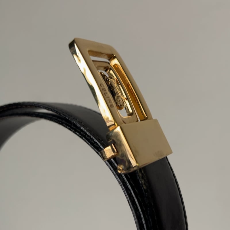 CELINE オールドセリーヌ 馬車金具 バックル レザーベルト