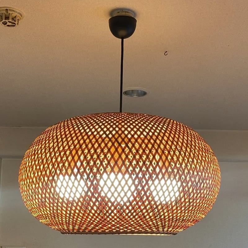 70'S 民藝 ヤマギワ 竹 ペンダントライト セット ジャパニーズモダン