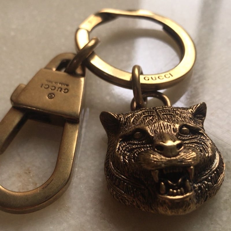 GUCCI グッチ キーリング タイガーヘッド 2018年製 中古極美品 | G