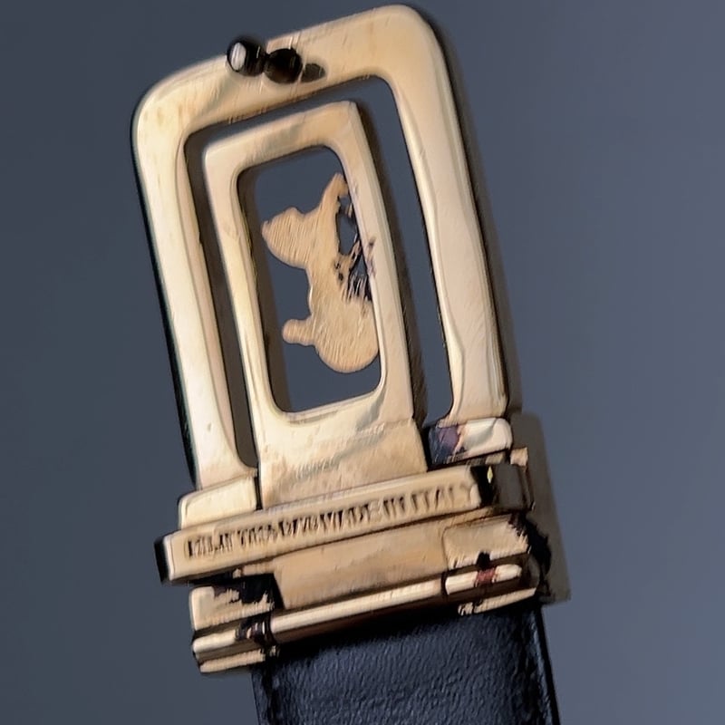 CELINE オールドセリーヌ 馬車金具 バックル レザーベルト