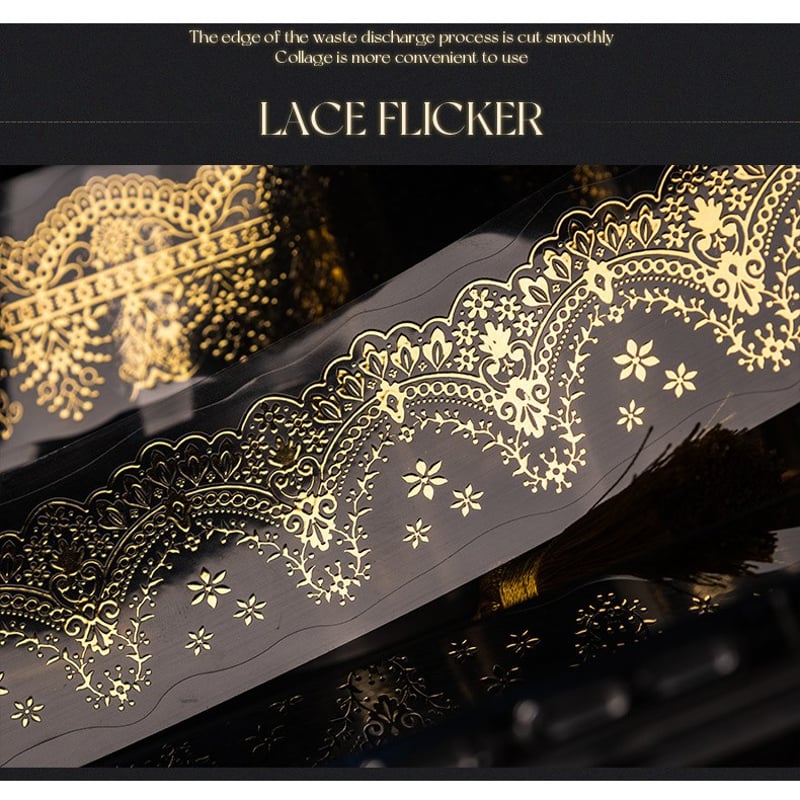 ゴールド箔押しレース 0201-2 | ハル×文具女子の文具専門店