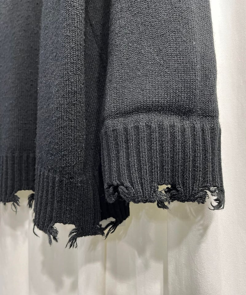 S'YTE yohji yamamoto ダメージ加工 Ⅴネックセーター（UM-K48-613