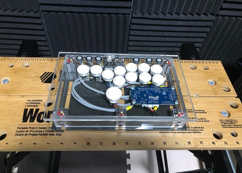 PC・PS5等対応 オリジナルアケコン】小型AFG-コントローラー