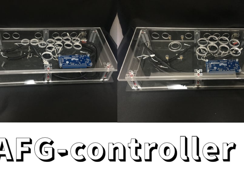 PC・PS5等対応 オリジナルアケコン】AFG-コントローラー ”レバーレス