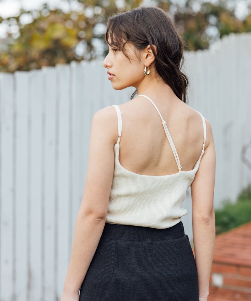 綿麻アシンメトリーキャミソール | GLASSY SEA