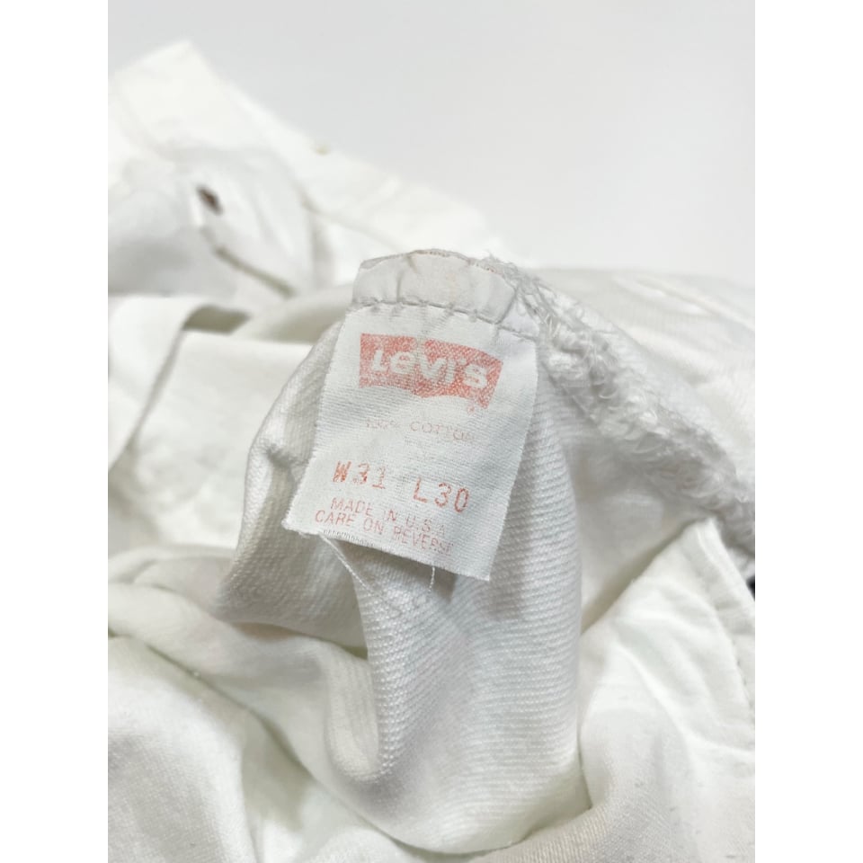 90s Levi's 501 WHITE DENIM PANTS MADE IN USA 🇺🇸
