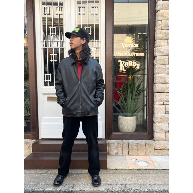 90s CHAPS Ralph Lauren LEATHER JACKET Size XL |