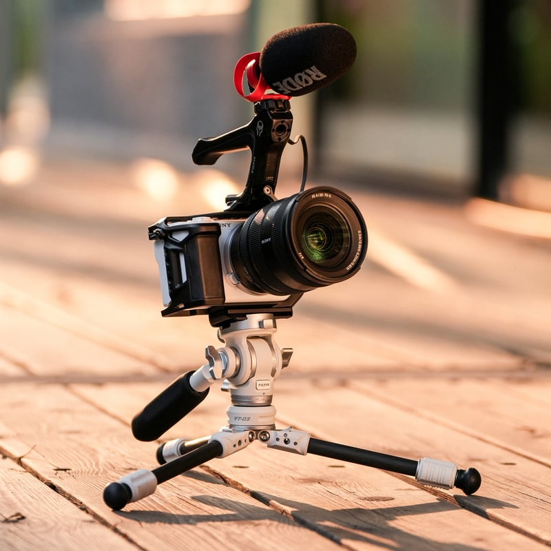 ソニー VLOGCAM ZV-E10 II 用フルカメラケージ (TA-T69-FCC-B)