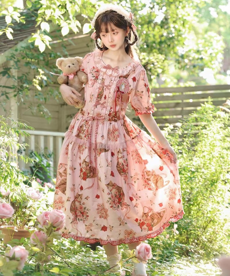 田園猫」ワンピース＆小物 【6/21まで】送料無料！ | GIRLISM