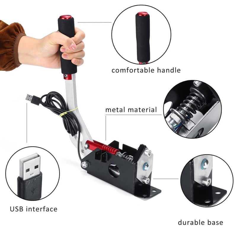 USB 接続 ハンドルコントローラー ハンコン サイドブレーキ ハンド